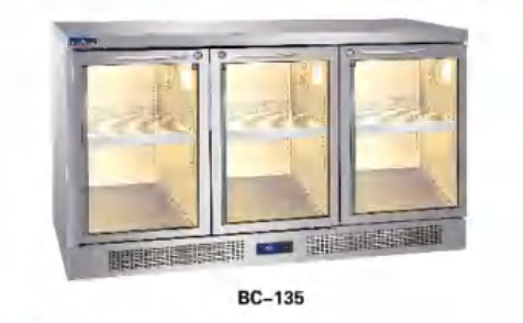 Hisakage - Air Cooling Bar Glass Door Refrigerator BC—304